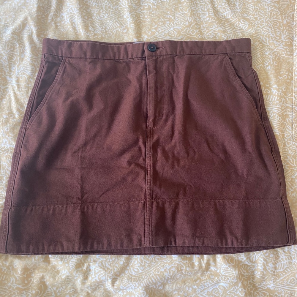Everlane Canvas Stamp Skirt